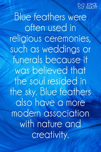 Blue Feather Meaning and symbolism
